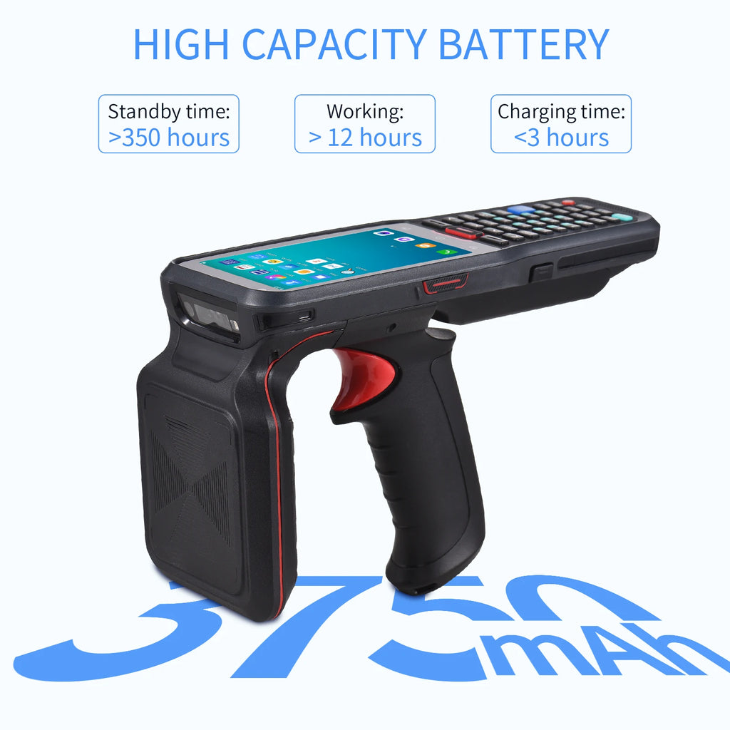 4.0 Inch Touchscreen Handheld  Wireless WiFi 4G Mobile Terminal PDA 2D Scan Engine Android 10.0 1D/2D/QR Barcode Scanner