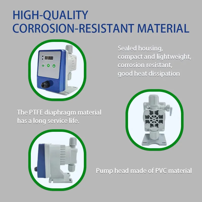 Water Treatment Liquid Micro-acid Chemical Chlorine Metering Dosing Pump Electromagnetic Diaphragm Pump