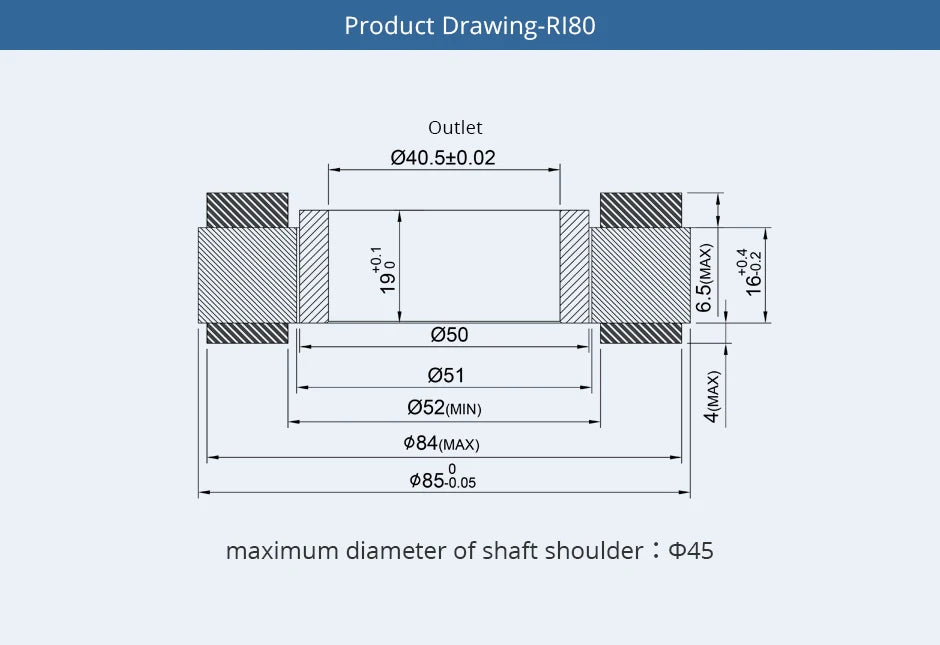 CubeMars RI80 V2.0 KV75 Frameless BLDC Torque Motor 4.1Nm Peak for Humanoid Robot Exoskeleton Cobot Joint High Precision 12-48V