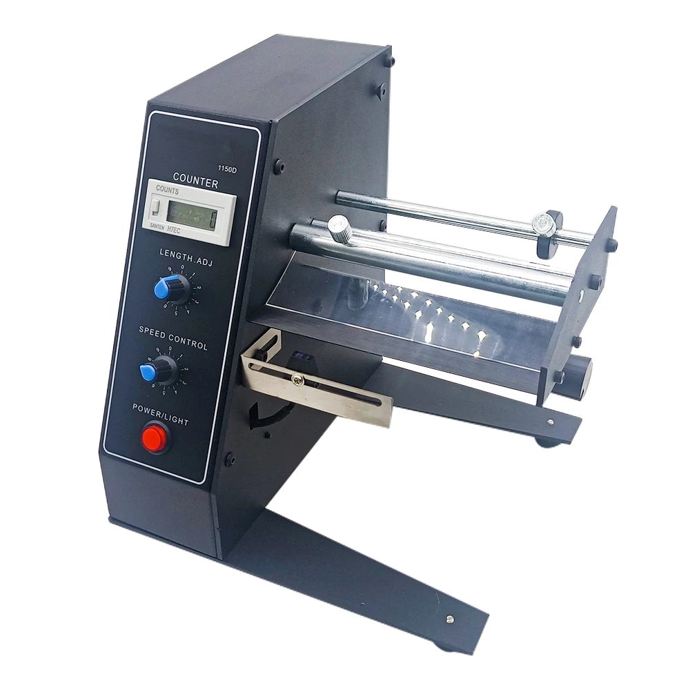 Auto Label Dispenser Device Automatic Sticker Separating Machine AL-1150D NEW Digital Control 4-140mm Label stripping machine