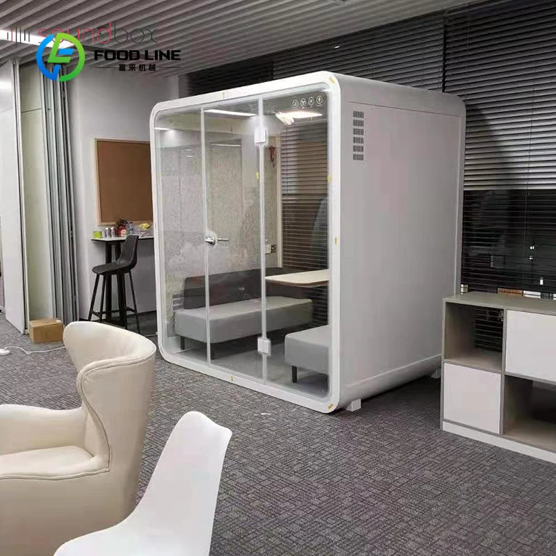 Customized Portable Office Pods Indoor Sound Proof Soundproof Booth Furniture Noise Insulation Phone Booth For Open Office Space