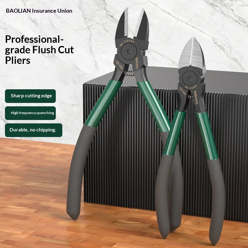 Industrial Thousand a for Electrician Wires Terminals Special Pliers Mouth Cutters High Side Small Diagonal Grade Hardness Abi