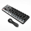Worlde EasyControl.9 MIDI Controller – 9 Assignable Knobs/Sliders/Buttons, 6 Transport Controls, Plug & Play, No Driver Needed