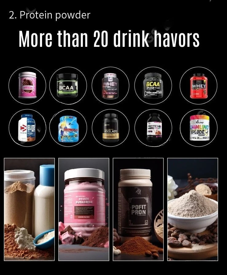 Smart Protein Shake Vending Machine Automatic Mixing System Touch Screen Cashless Payment Gym Fitness Use