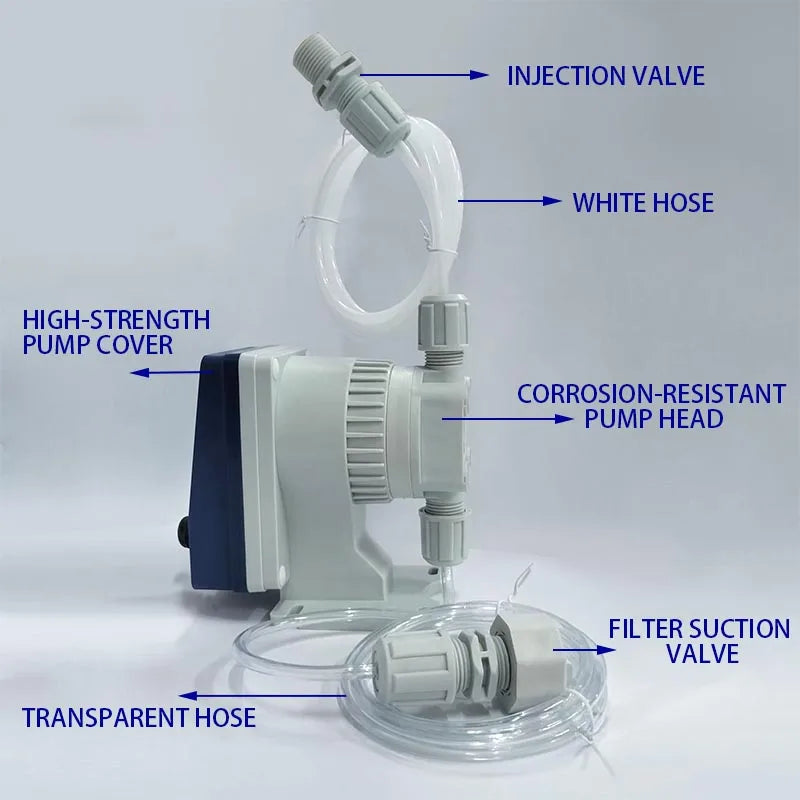 Water Treatment Liquid Micro-acid Chemical Chlorine Metering Dosing Pump Electromagnetic Diaphragm Pump