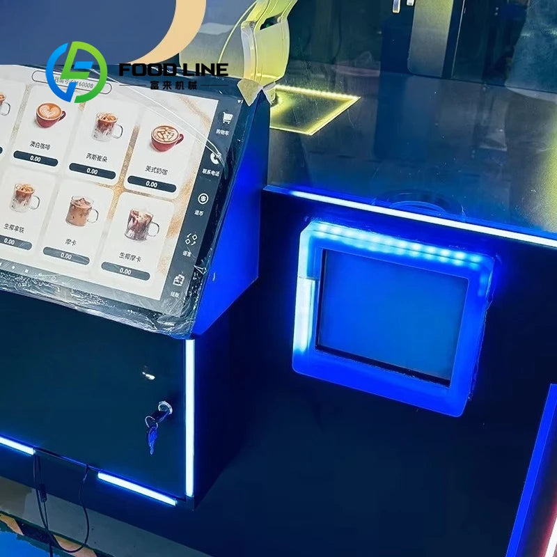 Customized Mini Coffee Robot with Robotic Arm  Compact and Efficient Coffee Maker for Small Spaces