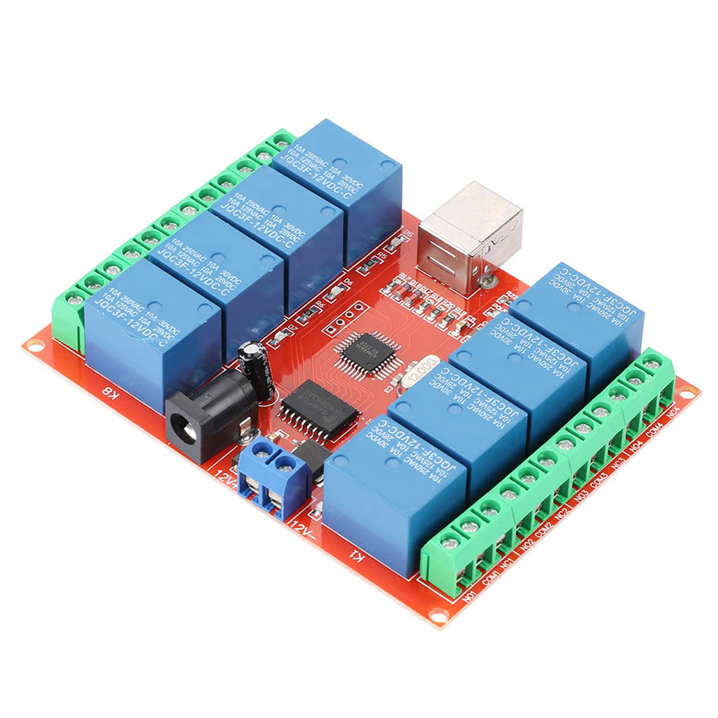 8-channel Relay Controller Smart Relay  12V 8-channel Computer USB Controller  Relay Module PC Smart Controller