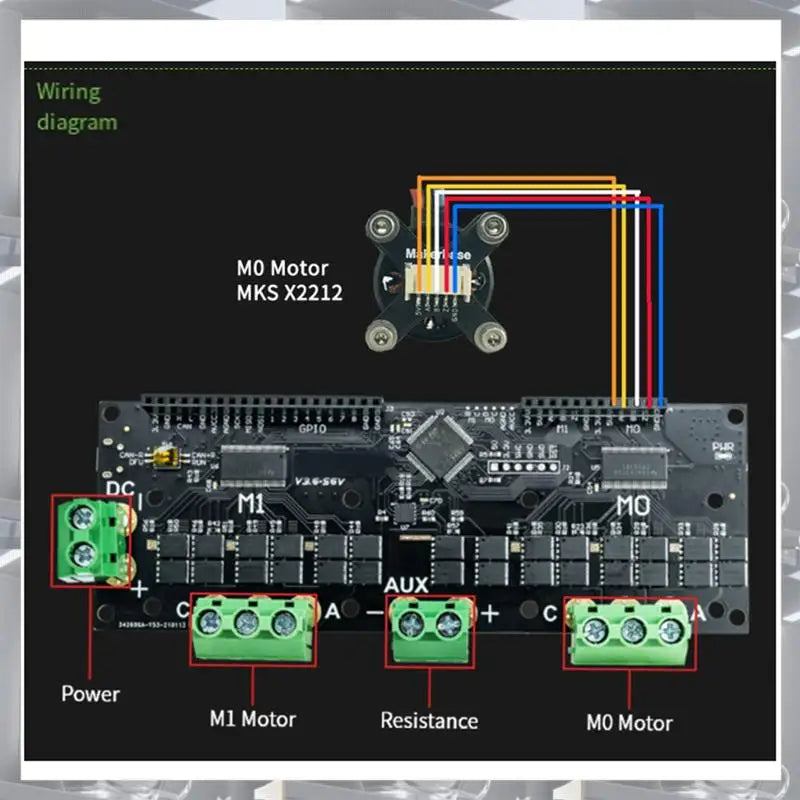 Hot Selling-FOC BLDC Dual Motor Controller MKS XDRIVE Xdrive3.6 Upgrade Kit, 56V For AGV-Servo, High-Precision Based On Odrv V3.