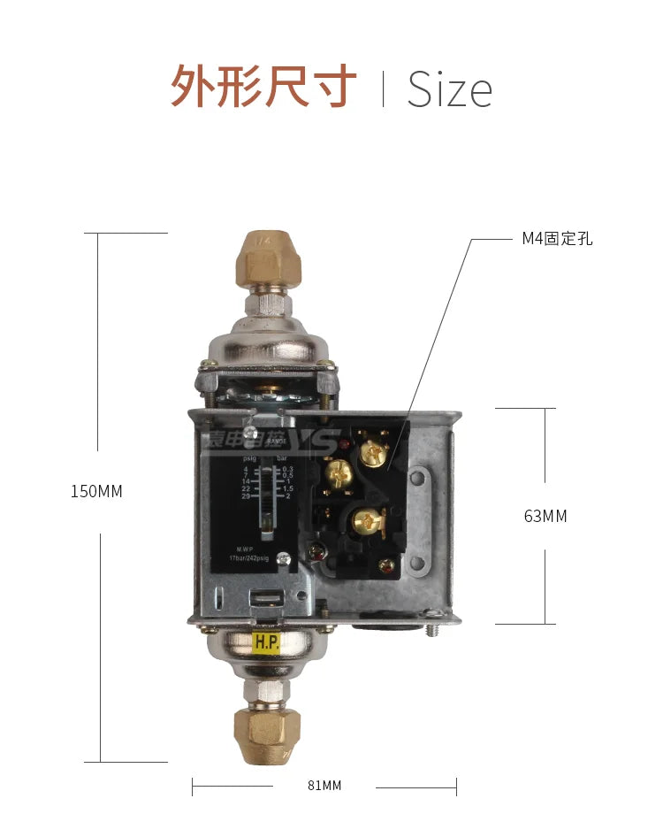 Differential pressure controller Differential pressure switch HLD2CHLD4C controller Differential