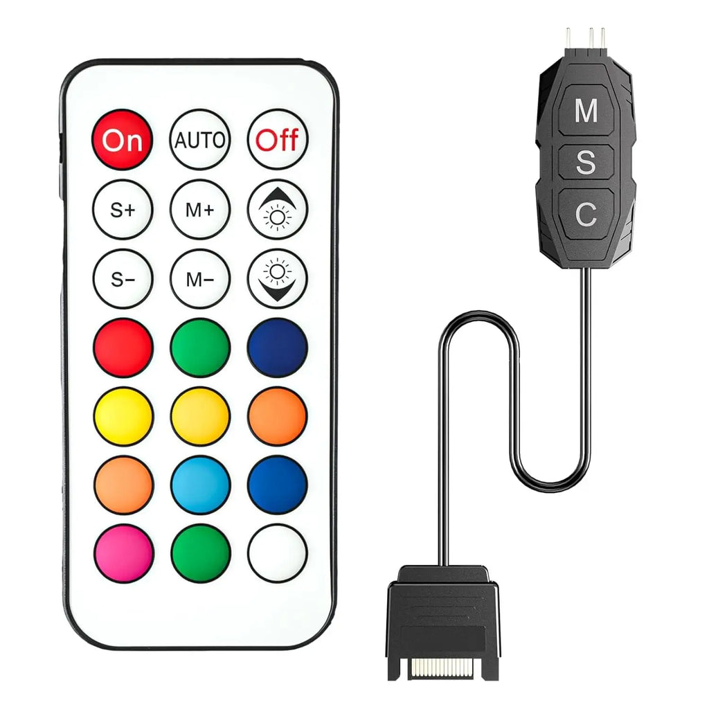 GSCOLER Controller Supports 5V ARGB DIY devices SATA power interface Dual-mode control of lights and speed