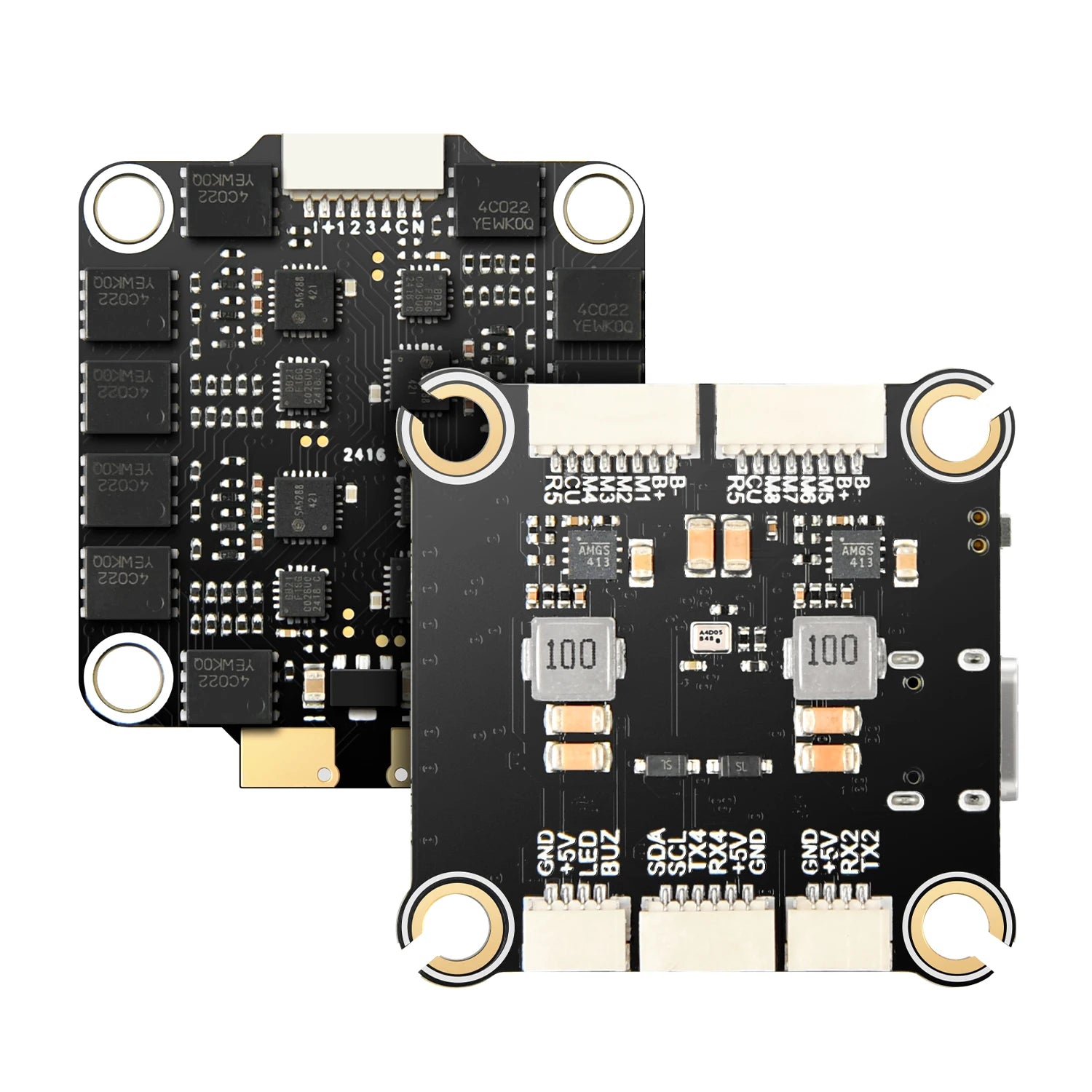 Air Force FT405-60A-CGM Flight Controller & Electronic Speed Controller Mini Stack  for FPV Freestyle Drones Racing Drone