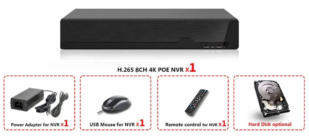 SMART LIFE 4K 8CH PoE NVR 8MP CCTV Security System Face Detection H.265+ Network Surveillance Audio Video Recorder NVR Tuya app