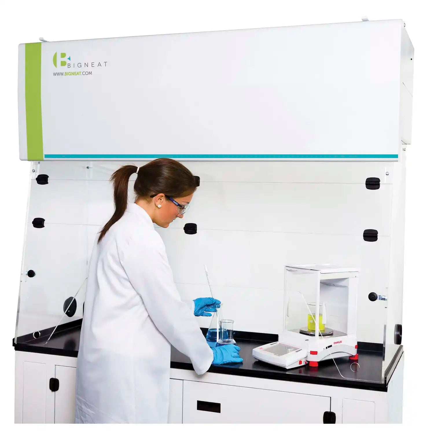 LaboratoryExhaust Hoods  Fume Cupboards Chemical Biological All Steel Ducted Fume Cabinets Stainless Steel Worktop Fume Hood