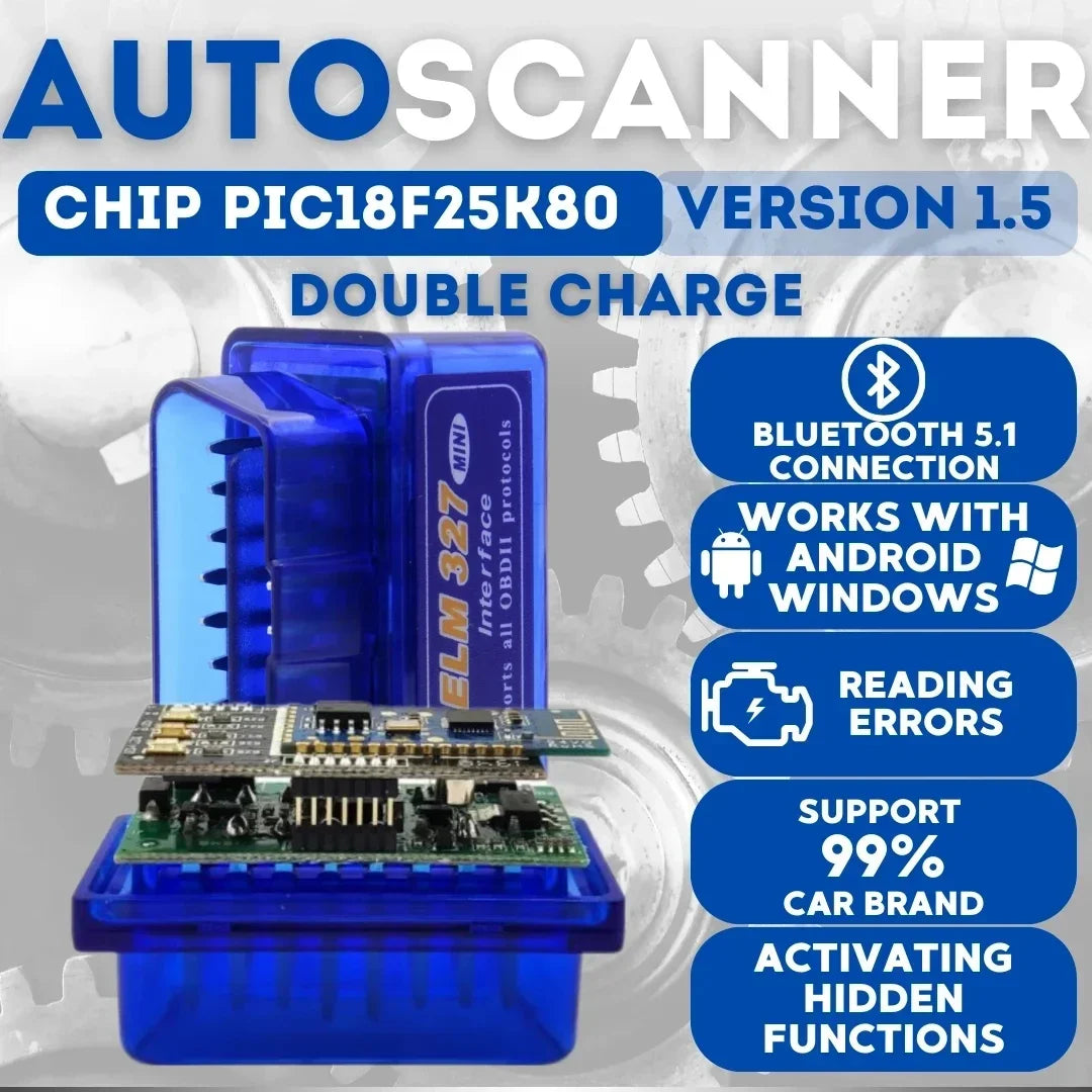 NEW Super ELM327 V1.5 Bluetooth PIC18F25K80 Automatic OBD2 Scanner Code Reader Car Suitable all OBDII protocols Diagnostic ToolS