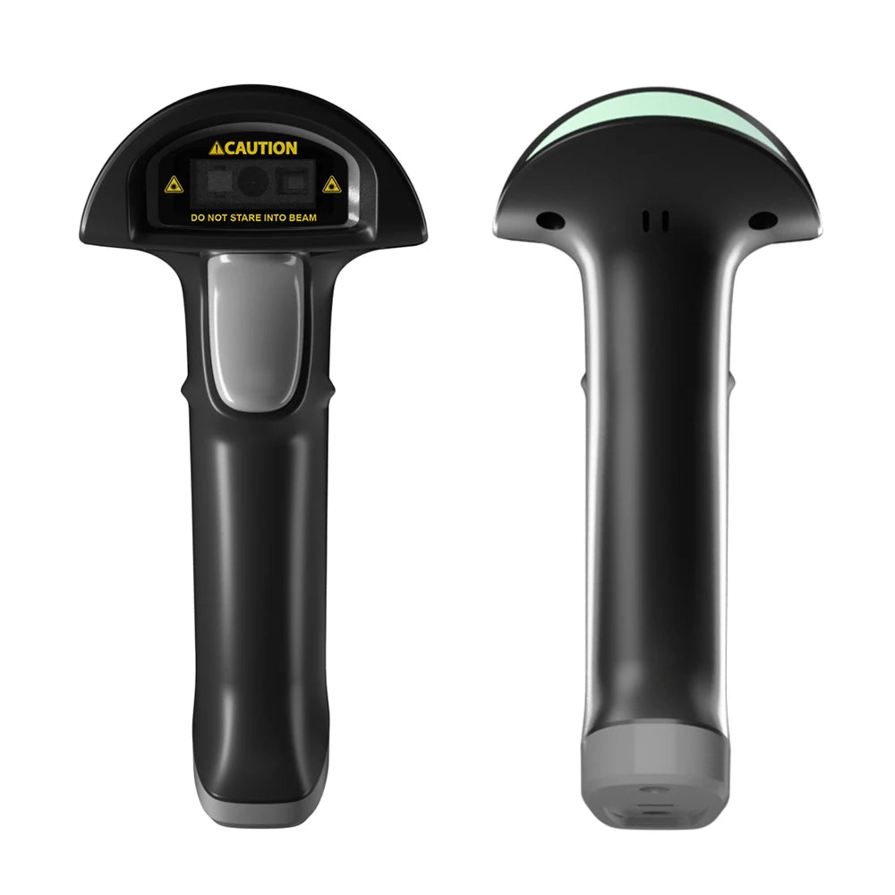 【New】Wireless 2D 1D Barcode Scanner BT+2.4G+USB Wired High Speed Scanning with Pedestal Wireless Charging Stand and OLED Display