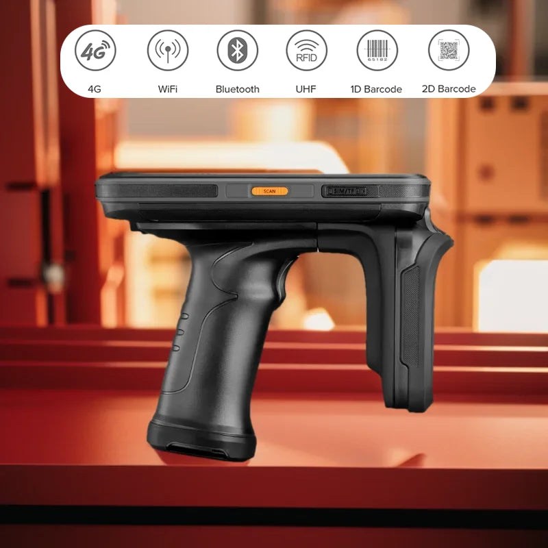 Portable Logistics Handheld PDA Android 13 4G RAM 64G ROM Barcode Scanner 4G LTE WiFi Rugged Data Collector Chainway C72
