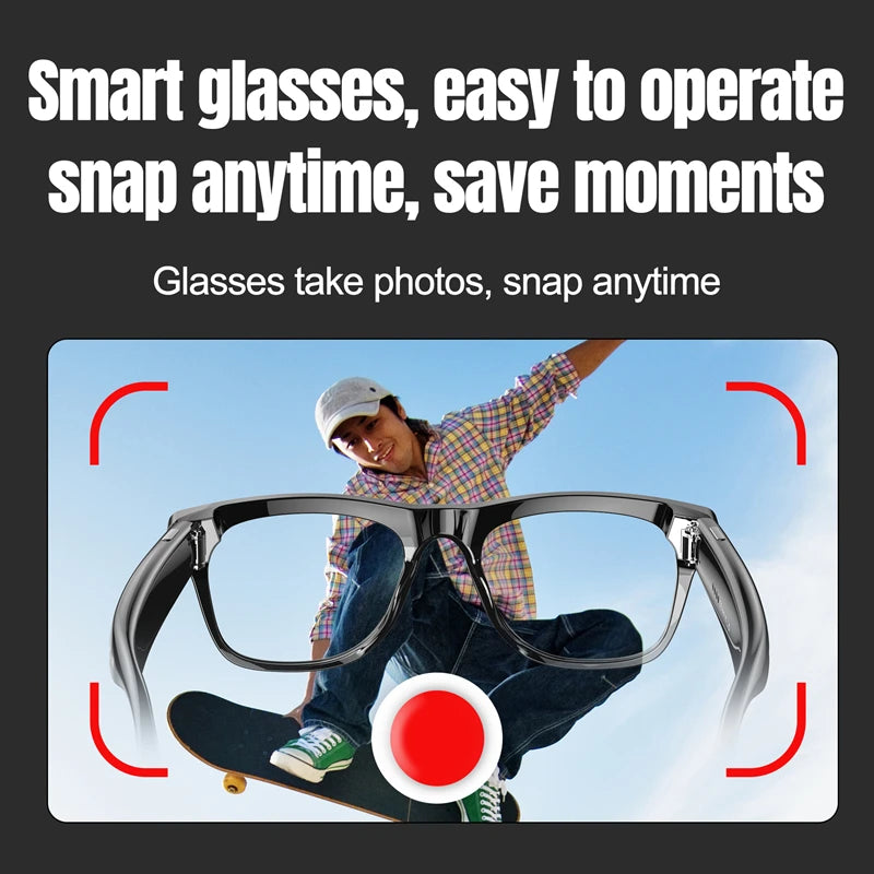 HD Camera 1080P AI Smart Glasses Multifunctional Variable color Bluetooth Call Voice Assistant Music Player Smart Translation ﻿