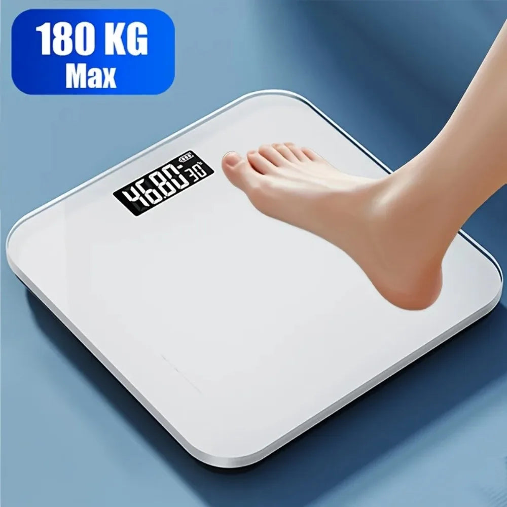 Precision Digital Bathroom Scale with Large LED Display Temperature Sensor kg Scale for Home Gym Daily Use