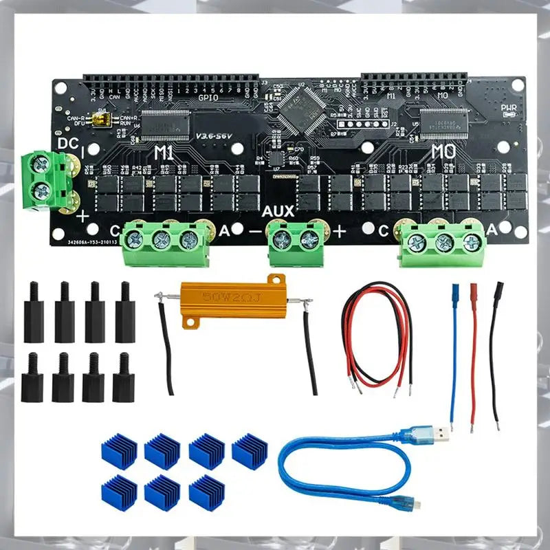 Hot Selling-FOC BLDC Dual Motor Controller MKS XDRIVE Xdrive3.6 Upgrade Kit, 56V For AGV-Servo, High-Precision Based On Odrv V3.