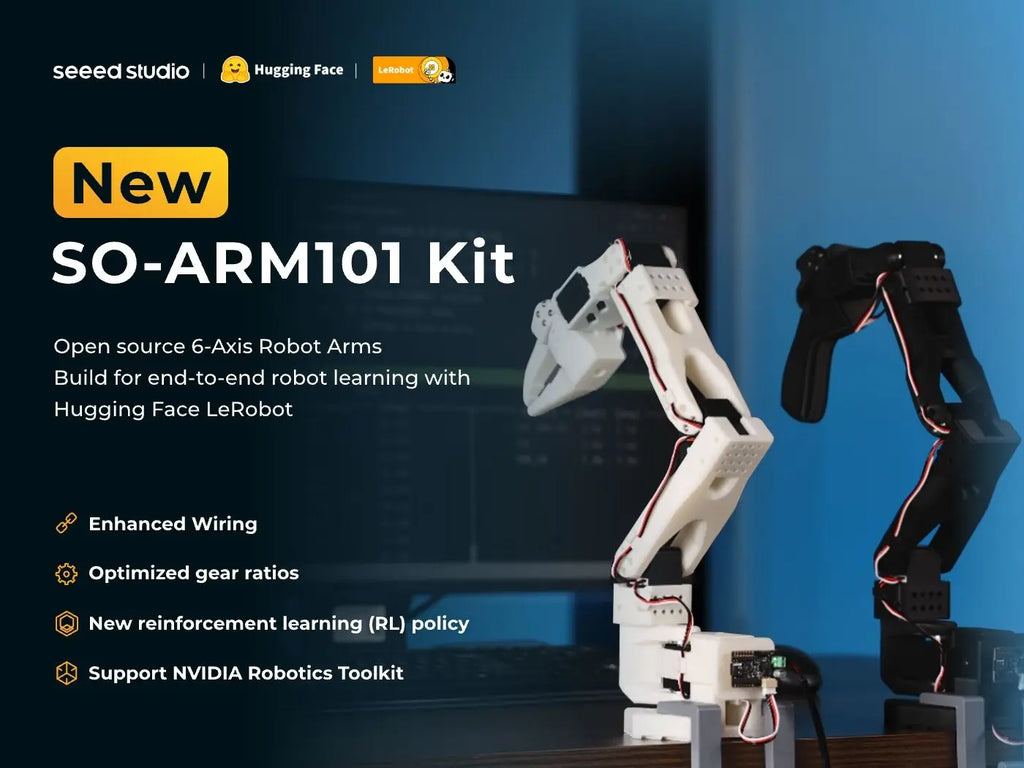For LeRobot Hugging Face SO-ARM101 Pro Low Cost AI Arm Servo Motor Kit DIY AI Robotics Arm, Open Source, Without 3D Parts
