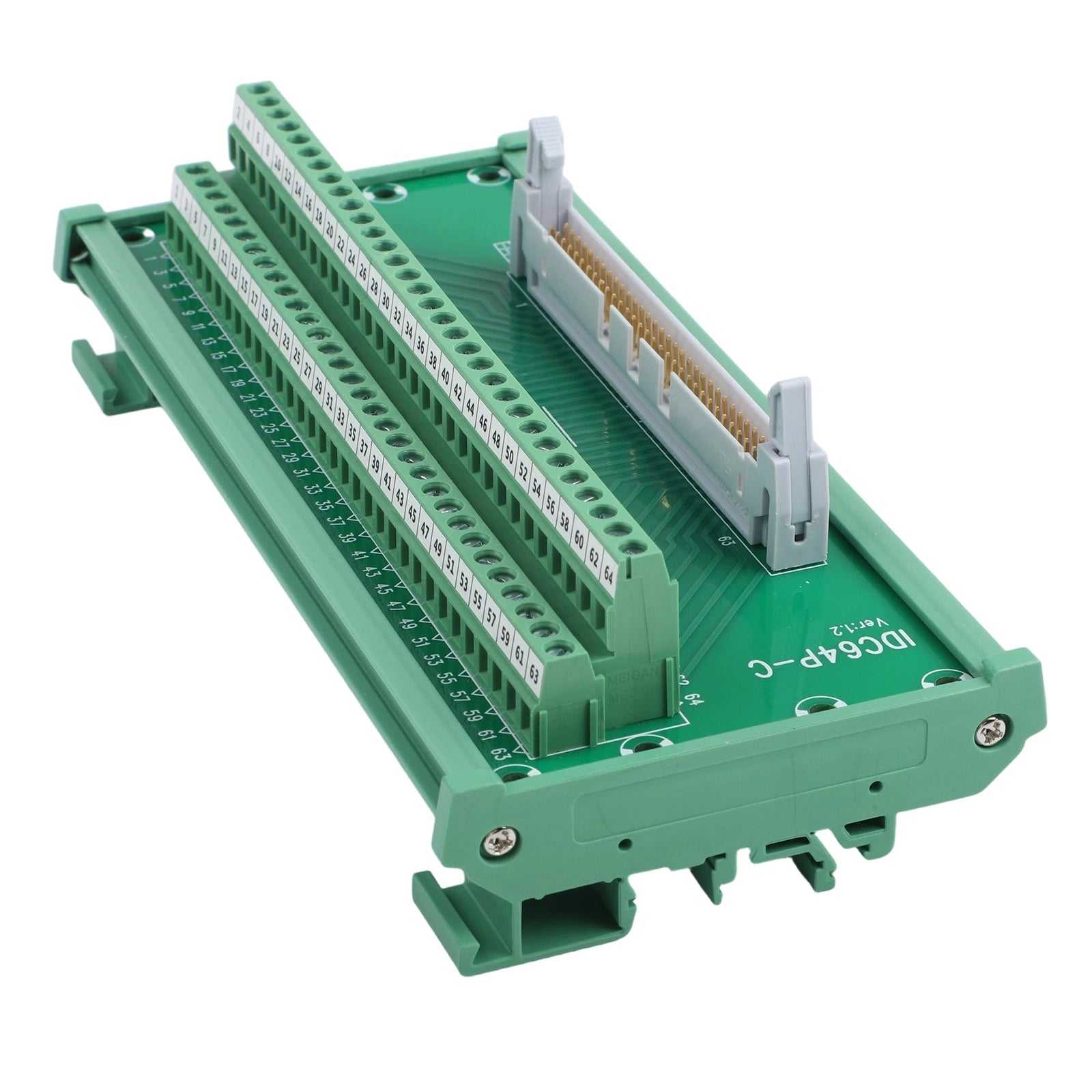 For industrial Terminal Block Connector IDC64P C Type 64 Pin with Shell for Mitsubishi and Other Control Device Applications