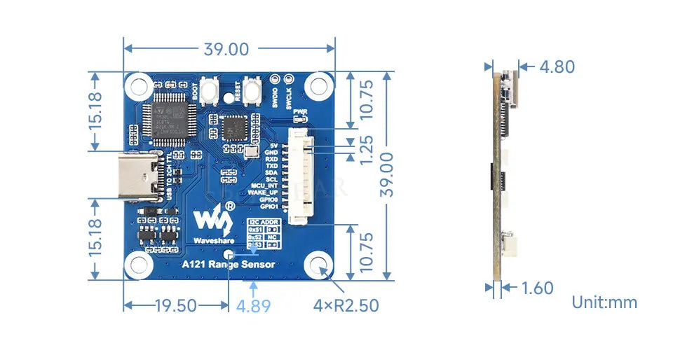 Raspberry Pi 60GHz mmWave Radar Sensor High-Precision Human Body PCR For Arduino ESP32