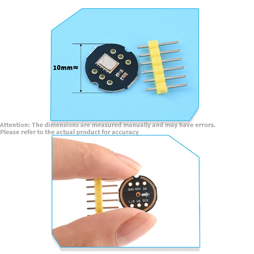 INMP441 Digital Output Sensor Module MEMS High Precision Omnidirectional Microphone Sensor Module Compatible with ESP32