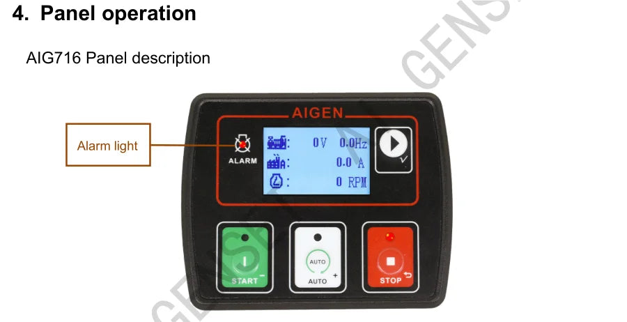 AIG716 LIXiSE Generator Controller Remote Control Module Black Box Function Bluetooth Communication Real Time Storage Parameters