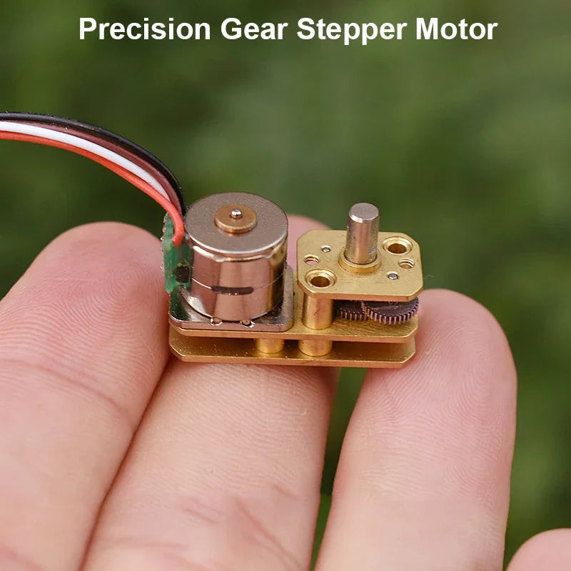Precision Micro 10mm 2-phase 4-wire Gear Stepper Motor Reducer Hybrid Stepping Motor Flipped Output Shaft For Optical Instrument