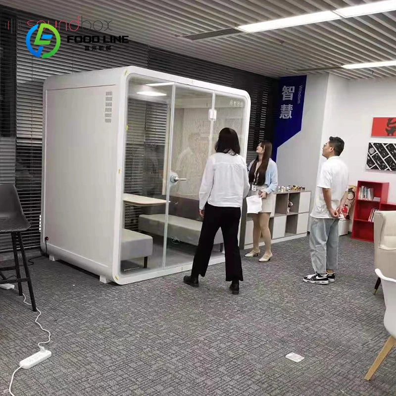 Customized Portable Office Pods Indoor Sound Proof Soundproof Booth Furniture Noise Insulation Phone Booth For Open Office Space