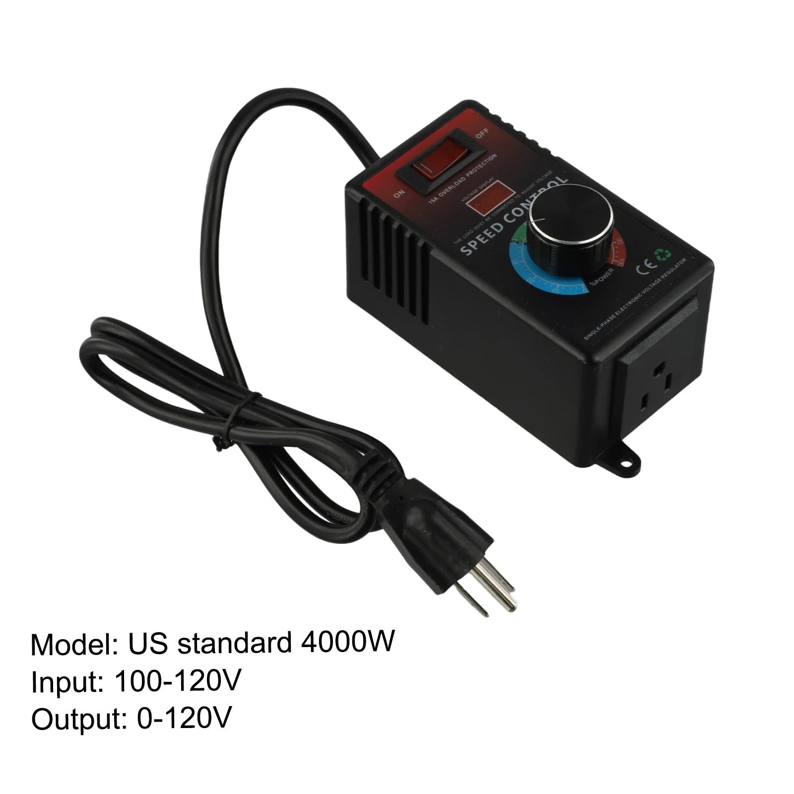 AC Voltage Regulator Electronic Speed Controller Indoor Use Only High-Precision Adjustment Longer Service Life For Angle Grinder