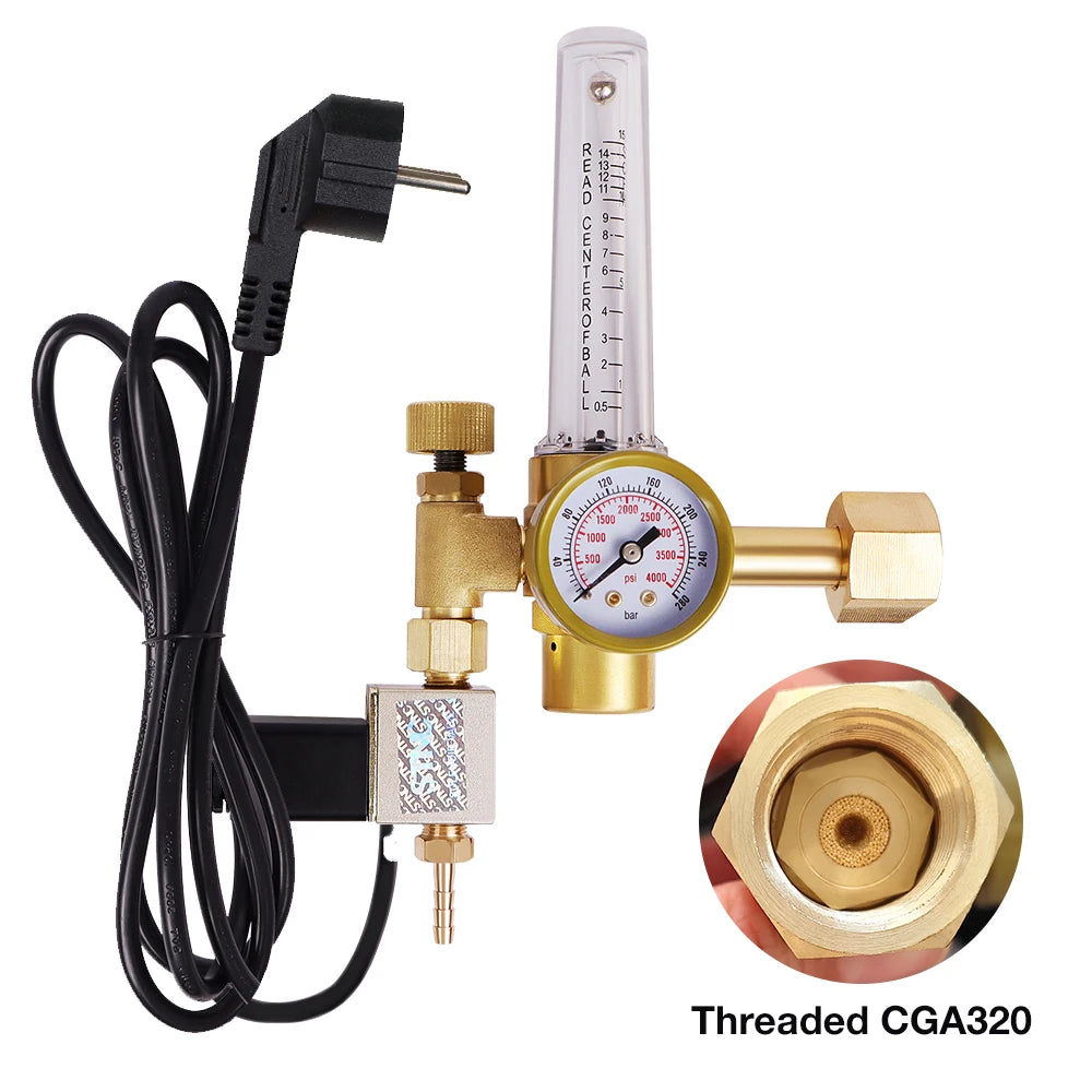 AGc12 CO2 Carbon Dioxide Controller Dual Channel Automatic Greenhouse Plants CO2 Concentration Control Pressure Regulator US EU