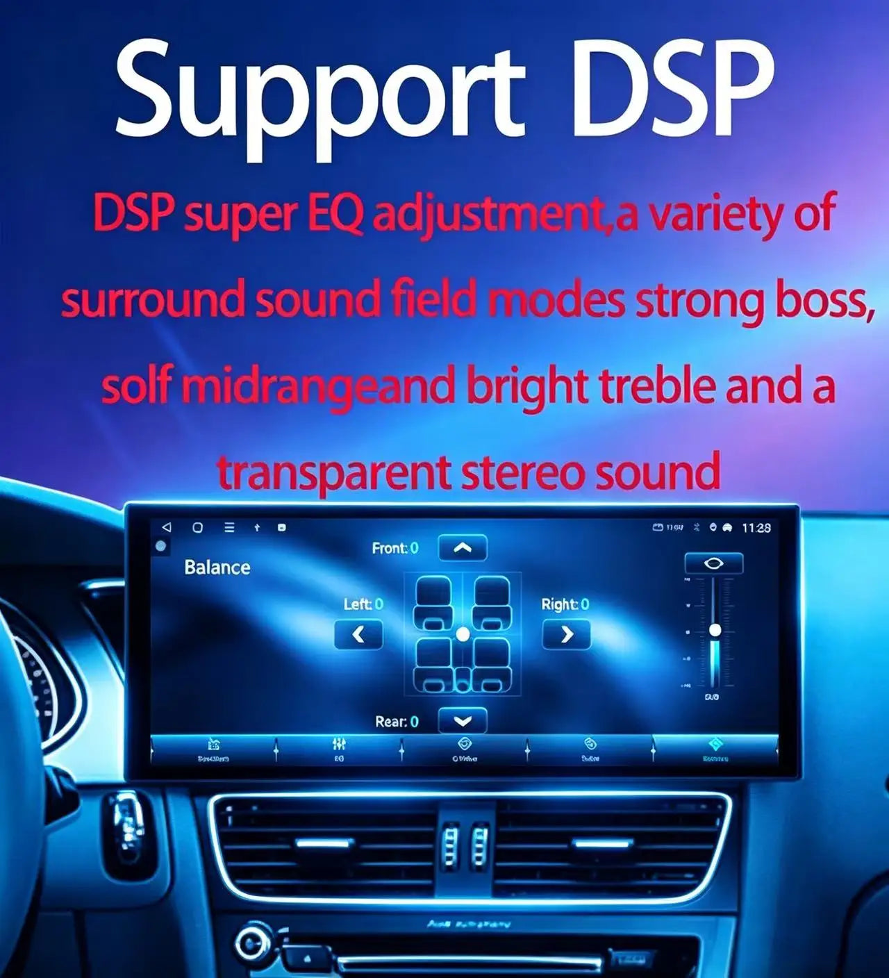 GPS RHD Android 16 Car Radio Multimedia Player for Audi A4 B8 A5 2009 - 2016 Wireless Carplay 4G DSP Stereo Ultra-thin Screen