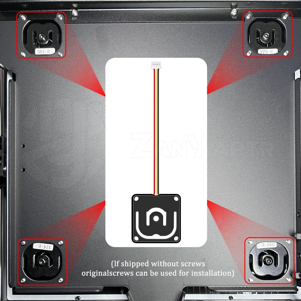 For K1/K1C/K1 MAX/Ender 3 V3 Plus micro hotbed Pressure Sensors Strain Gauge 34x34mm 3D printer accessories