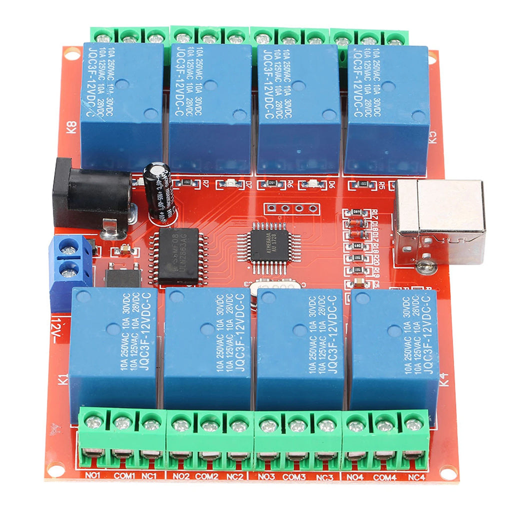8-channel Relay Controller Smart Relay  12V 8-channel Computer USB Controller  Relay Module PC Smart Controller