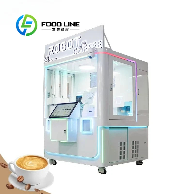 Customized Mini Coffee Robot with Robotic Arm  Compact and Efficient Coffee Maker for Small Spaces