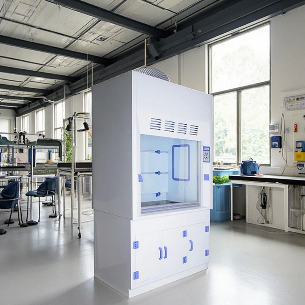 LaboratoryExhaust Hoods  Fume Cupboards Chemical Biological All Steel Ducted Fume Cabinets Stainless Steel Worktop Fume Hood