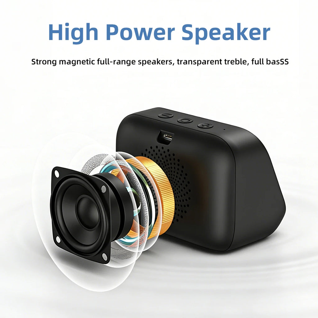 Smart Speaker AI Home Assistant Audio Center HD Large Screen High-Power Speaker Electronic Photo Album 7-Color Lighting for Gift