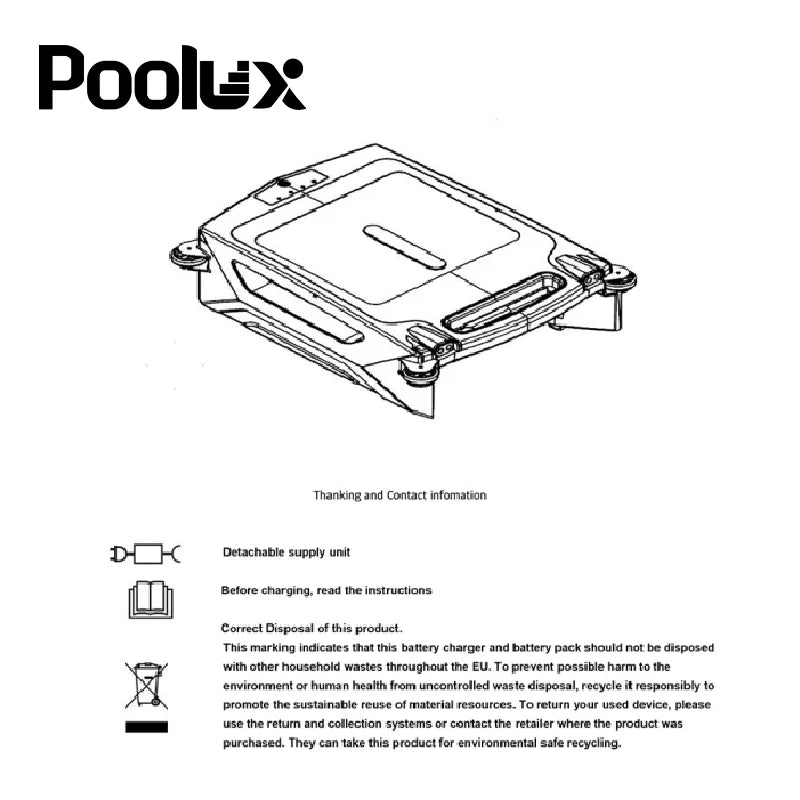 Automatic Robotic Pool Cleaner | Efficient Water Clean & Maintenance Rechargeable Smart Pool Cleaning Robot
