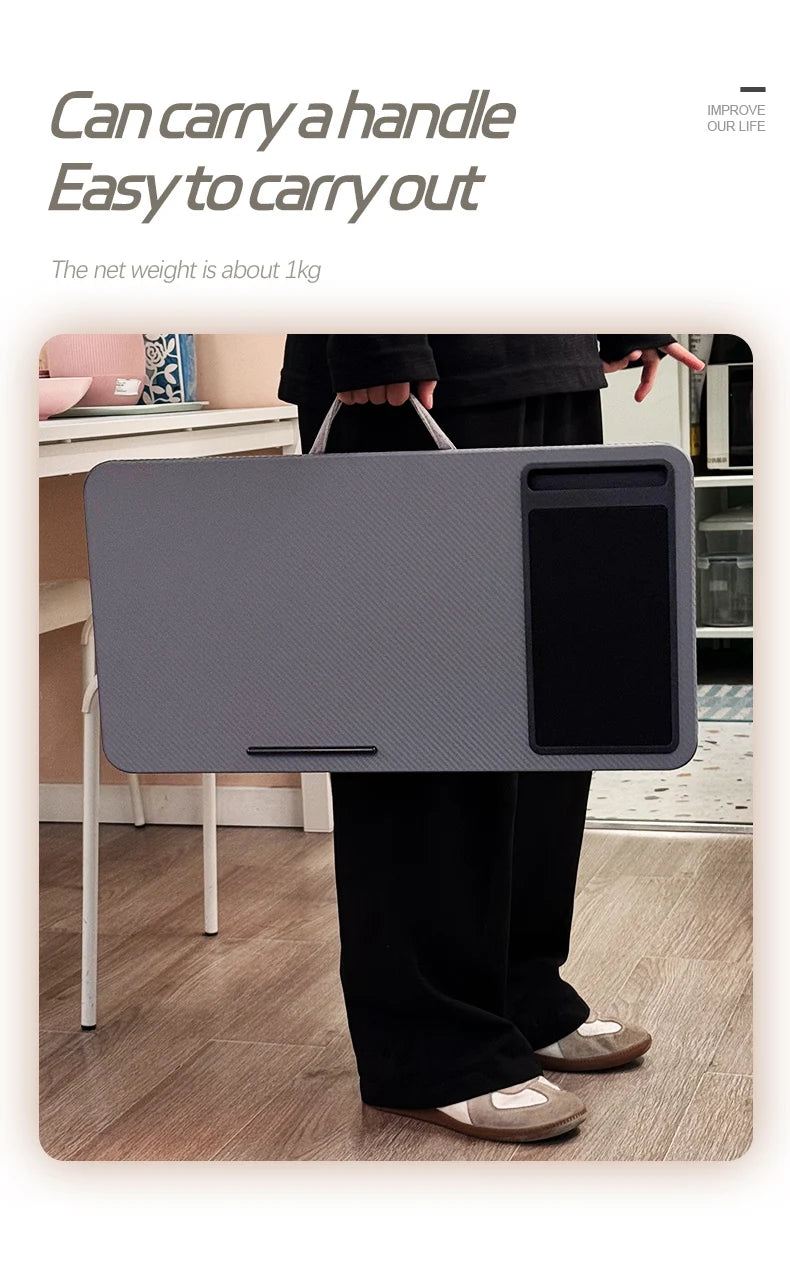 Home office laptop desk, tablet stand, mouse pad, phone stand, laptop desk, student bed desk, desktop height pad, lap desk