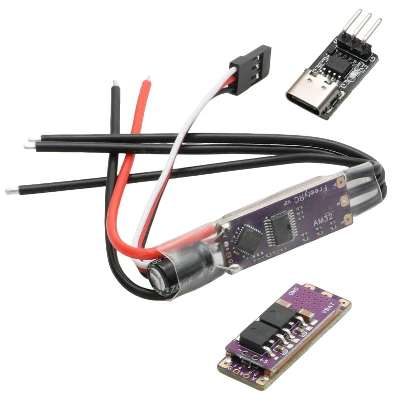 AM32 2-4S 40A ESC 32-bit Brushless Speed Controller On-board 5V2A BEC Module for Drone 1/18 1/24 SCX24 RC Crawler Car 1/16 Tank