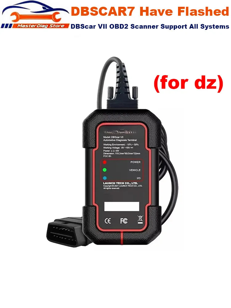 X431 DBScar7 DBScar VII Bluetooth Scanner 9884 Bluetooth Connector DBSCAR Scanners Work CAN FD Protocols Tool fo DZ/XD/XP/PD