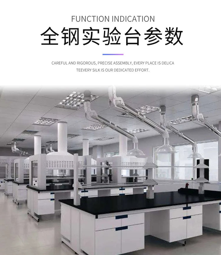 Anti-static all-steel test bench Laboratory test table Operating bench Physical and chemical board countertop Central platform S