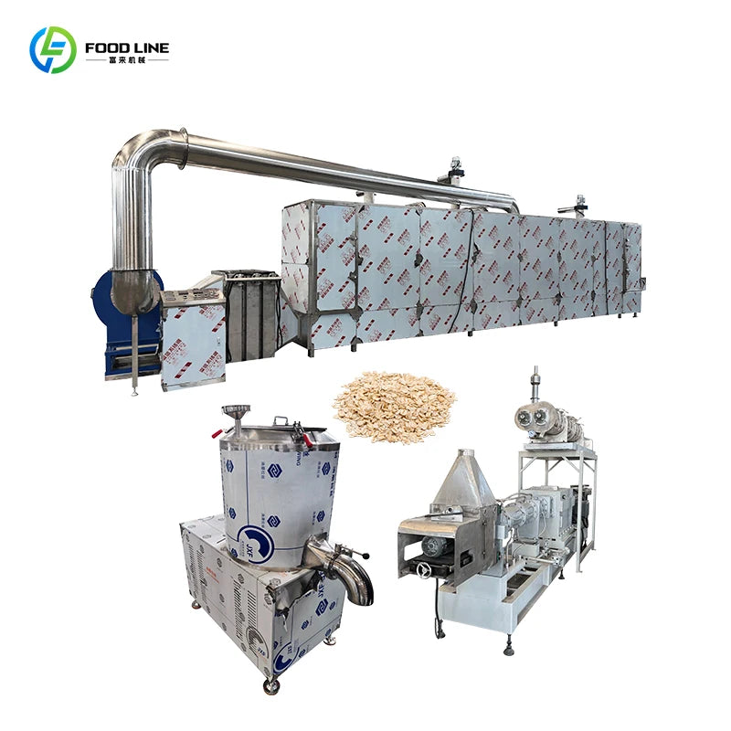 Custom Automated Process Control Oatmeal Cereal Making Machine Consistent Product Shape Mini Cereal bar Making Machine