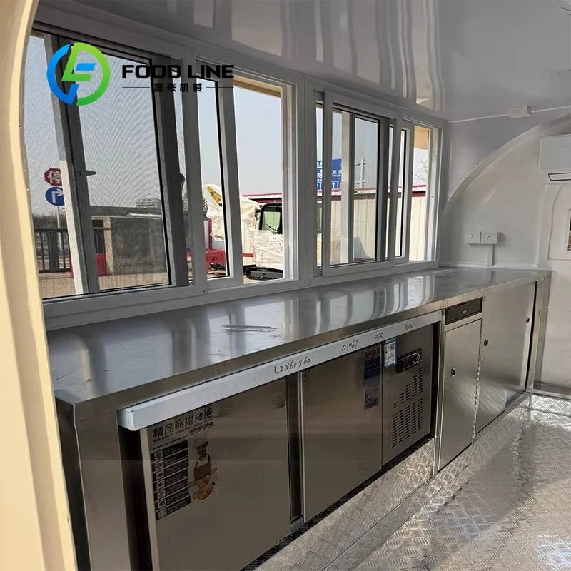 Commercial Hot Sale Food Truck Trailer Fully Equipped Multifunction Mobile Kitchen Customized