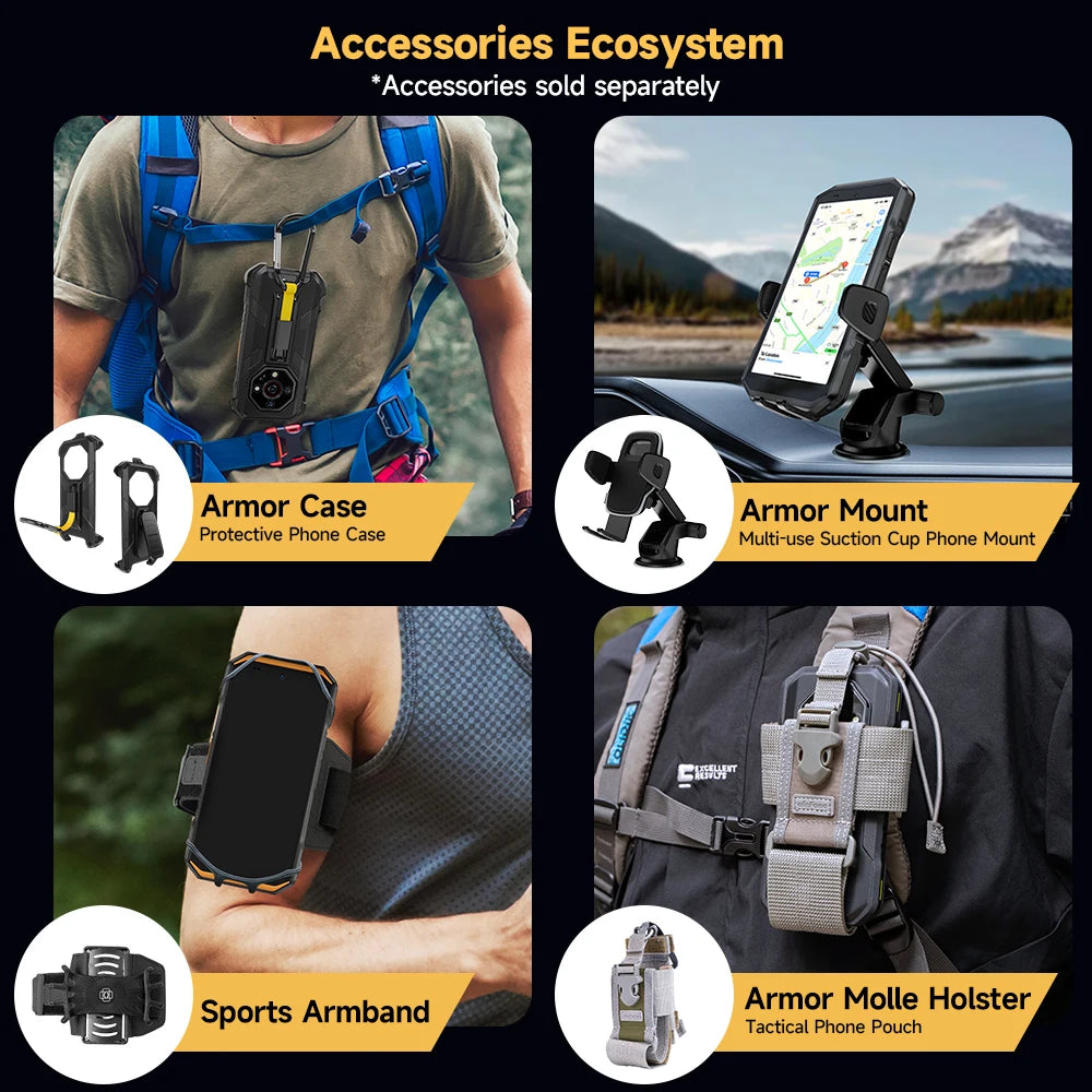 Ulefone Armor X32 Pro 5G Rugged Phone Android 14 16GB+256GB Dimensity 6300 Octa Core 64MP Camera NFC IP68/IP69K Waterproof