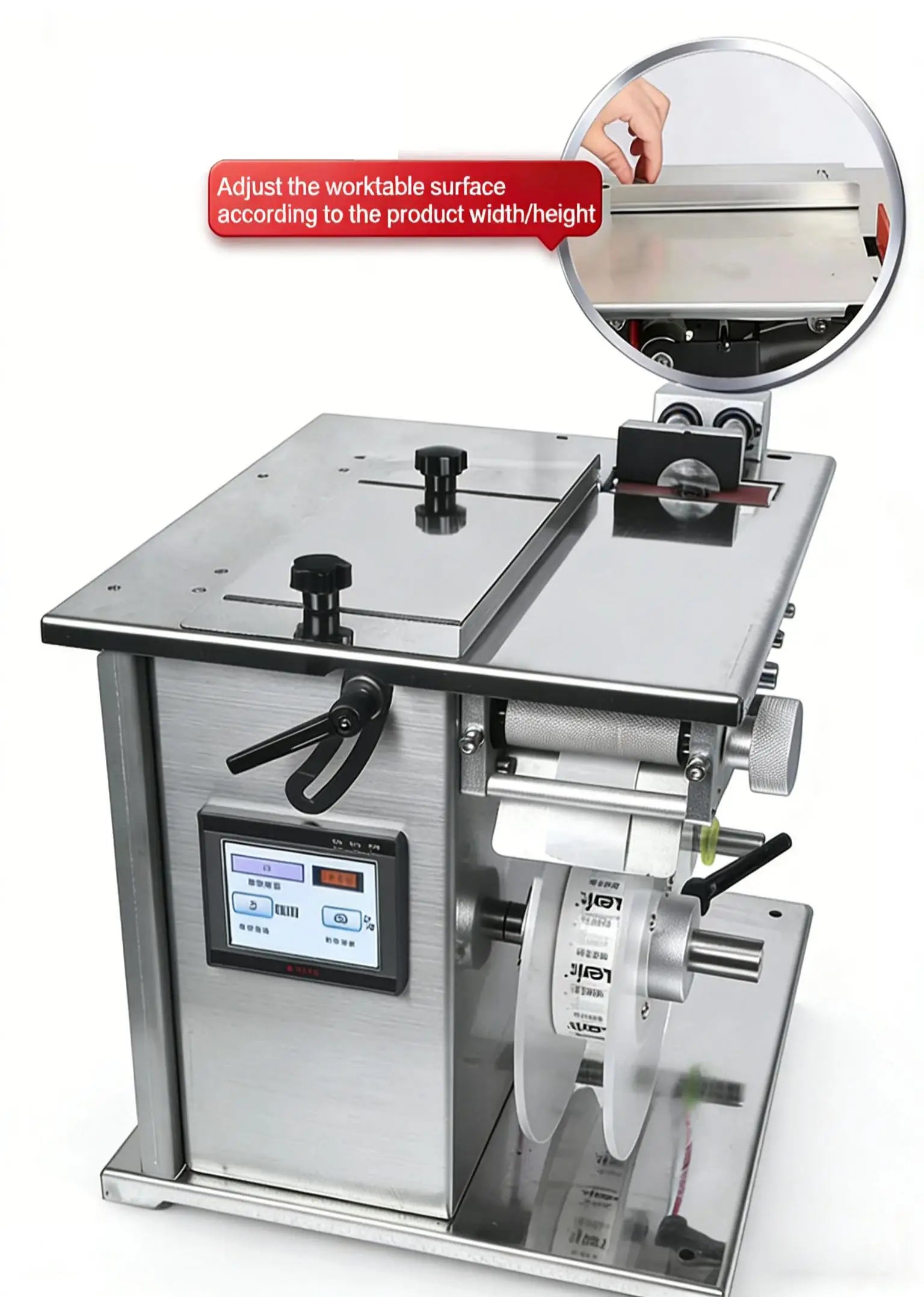 Automatic right-angle sealing labeling machine suitable for various packaging boxes color boxes self-adhesive transparent label