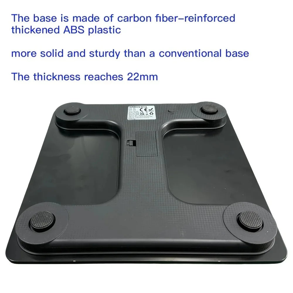 Precision Digital Bathroom Scale with Large LED Display Temperature Sensor kg Scale for Home Gym Daily Use